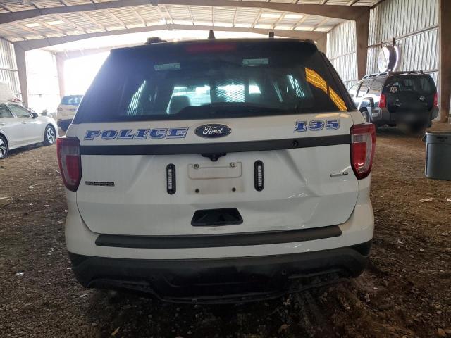 1FM5K8AR5JGB67907 - 2018 FORD EXPLORER POLICE INTERCEPTOR 白色 照片 6