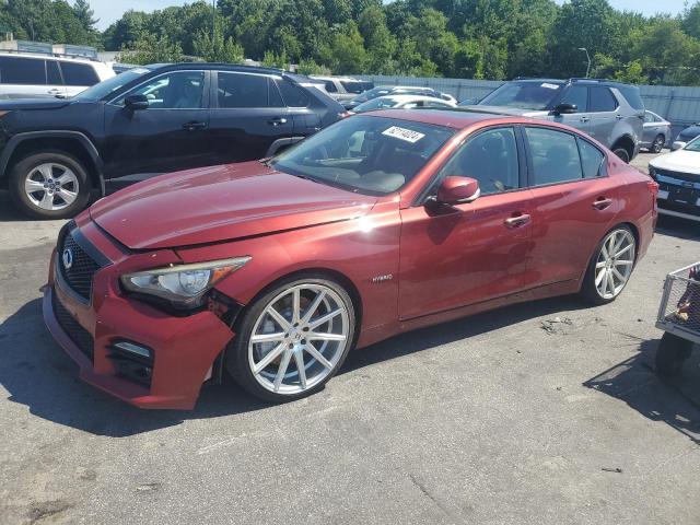 JN1AV7AR1EM702276 - 2014 INFINITI Q50 HYBRID PREMIUM RED photo 1