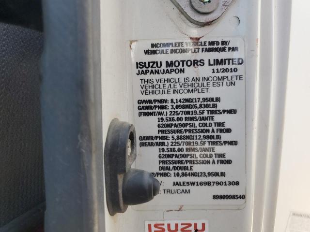JALE5W169B7901308 - 2011 ISUZU NQR Blanc photo 10