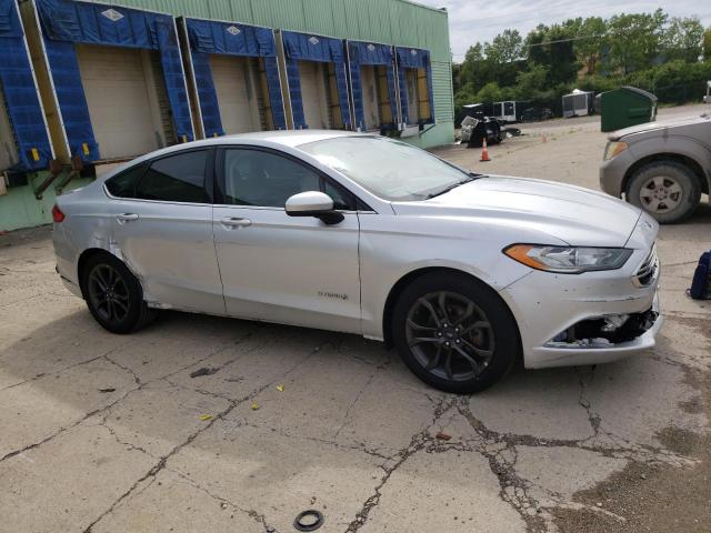 3FA6P0LU2JR249170 - 2018 FORD FUSION SE HYBRID SILVER photo 4