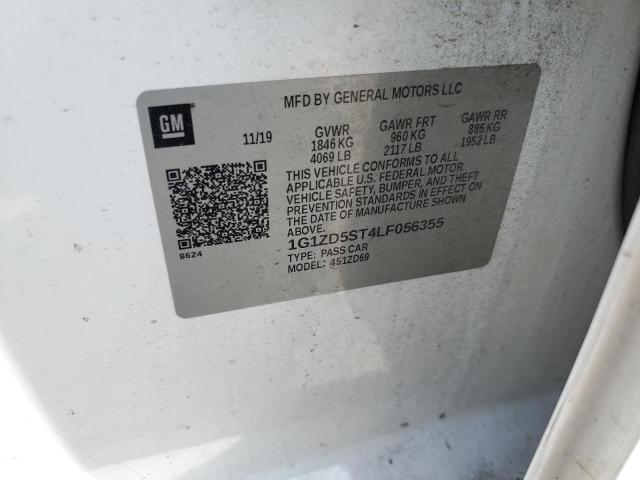 1G1ZD5ST4LF056355 - 2020 CHEVROLET MALIBU LT WHITE photo 13