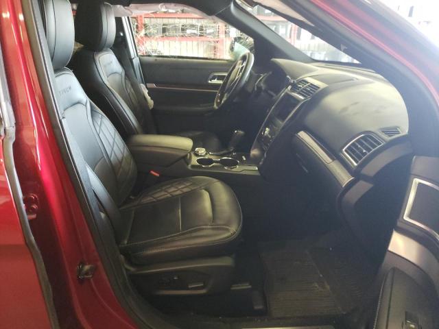 1FM5K8HT7KGA13654 - 2019 FORD EXPLORER PLATINUM RED photo 7