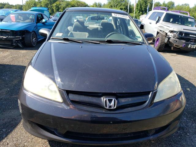 2HGES16584H538859 - 2004 HONDA CIVIC LX BLACK photo 5