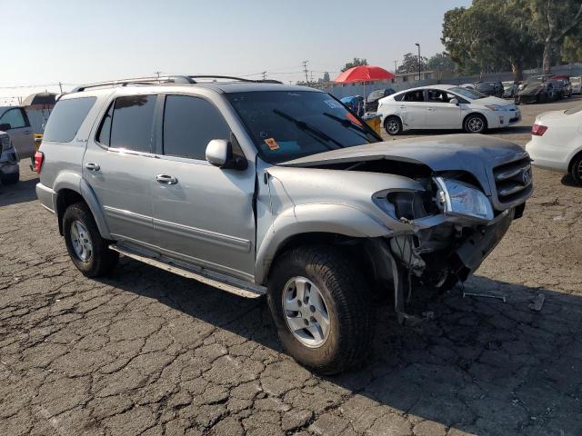 5TDBT48A22S113825 - 2002 TOYOTA SEQUOIA LIMITED SILVER photo 4