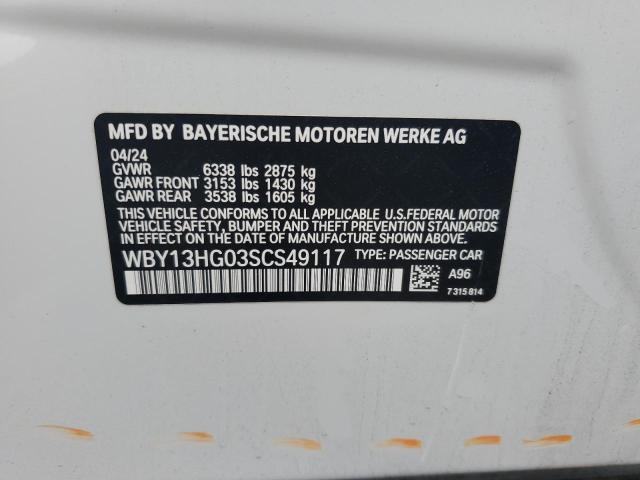 WBY13HG03SCS49117 - 2025 BMW I5 XDRIVE 40 WHITE photo 13
