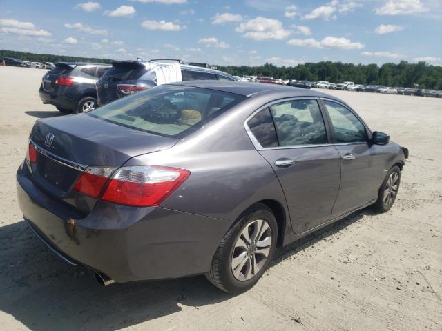 1HGCR2F36EA049903 - 2014 HONDA ACCORD LX GRAY photo 3