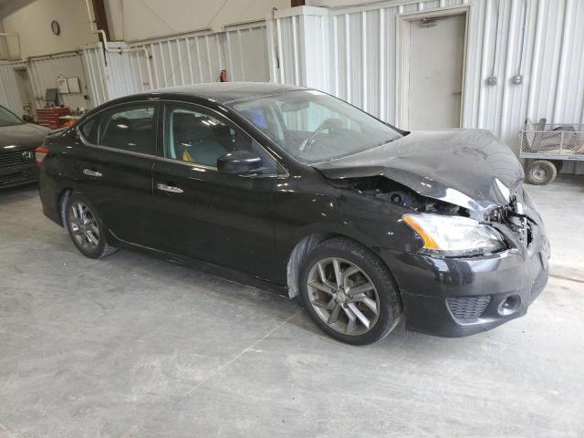 3N1AB7AP8DL690546 - 2013 NISSAN SENTRA S BLACK photo 4