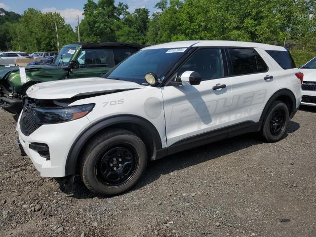 1FM5K8AW9NNA13773 - 2022 FORD EXPLORER POLICE INTERCEPTOR 白色 照片 1