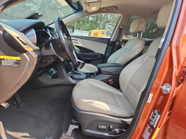5XYZUDLB2EG188599 - 2014 HYUNDAI SANTA FE S ORANGE photo 7
