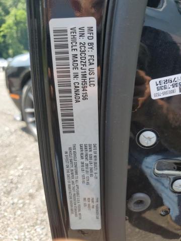 2C3CDZFJ1MH594156 - 2021 DODGE CHALLENGER R/T SCAT PACK BLACK photo 12