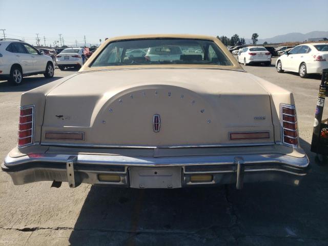 9Y89S706790 - 1979 LINCOLN CONTINENTL TAN photo 6