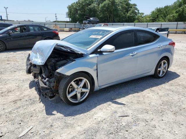 KMHDH4AE4DU617178 - 2013 HYUNDAI ELANTRA GLS SILVER photo 1