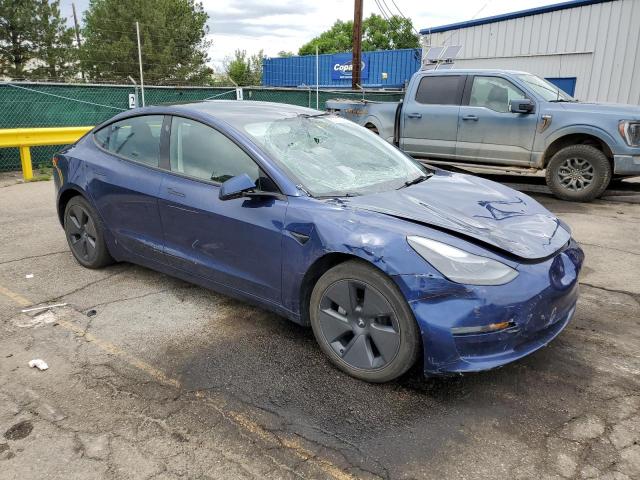 5YJ3E1EB1PF392884 - 2023 TESLA MODEL 3 ლურჯი ფოტო 4