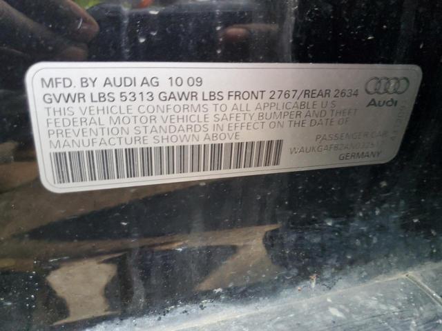 WAUKGAFB2AN032517 - 2010 AUDI A6 PRESTIGE შავი ფოტო 12