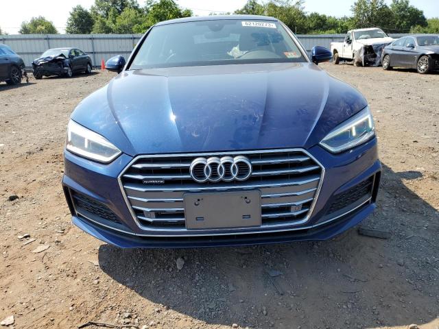 WAUENCF50JA022763 - 2018 AUDI A5 PREMIUM PLUS S-LINE BLUE photo 5