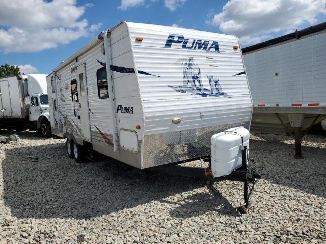 4X4TPUB258P019123 - 2008 PUMA TRAILER WHITE photo 1