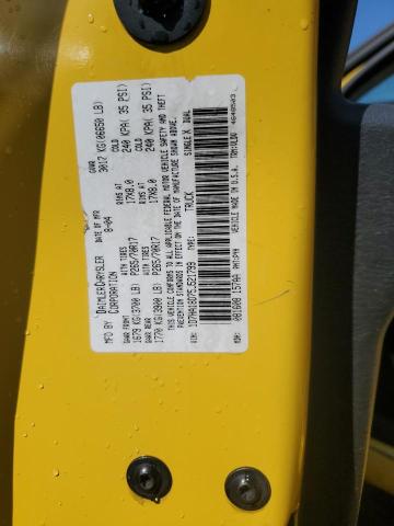 1D7HA18D75J521799 - 2005 DODGE RAM 1500 ST YELLOW photo 12