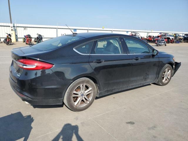 3FA6P0HD8JR183300 - 2018 FORD FUSION SE BLACK photo 3