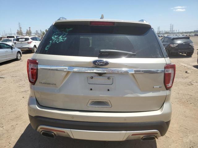 1FM5K8HT1HGC47913 - 2017 FORD EXPLORER PLATINUM BEIGE photo 6