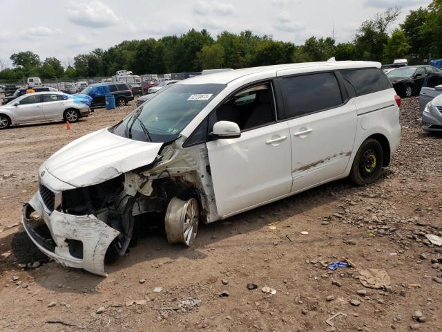 KNDMA5C14G6149714 - 2016 KIA SEDONA L WHITE photo 1