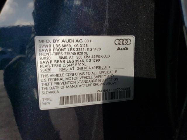 WA1DGAFE6CD003188 - 2012 AUDI Q7 PRESTIGE 黑色 照片 12