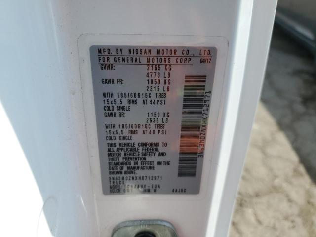 3N63M0ZNXHK712971 - 2017 CHEVROLET CITY EXPRE LT 白色 照片 12