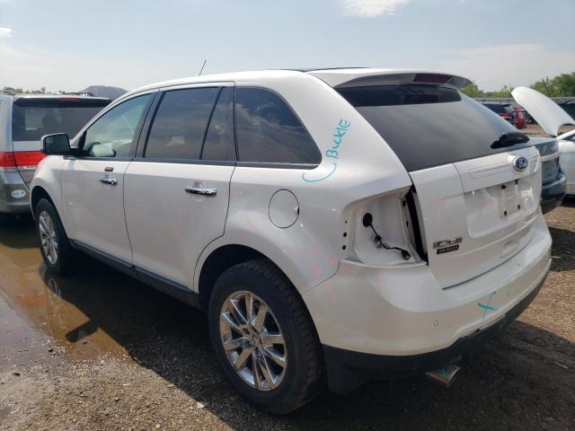 2FMDK3JC3BBA63628 - 2011 FORD EDGE SEL WHITE photo 2