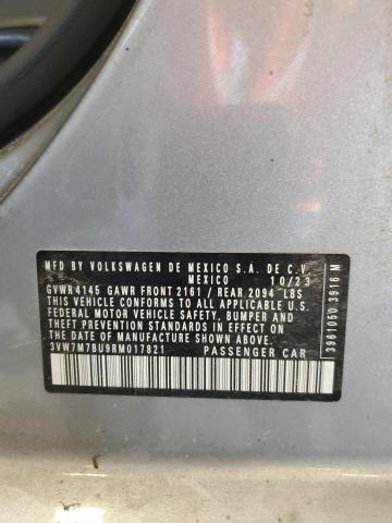 3VW7M7BU9RM017821 - 2024 VOLKSWAGEN JETTA SE SILVER photo 13