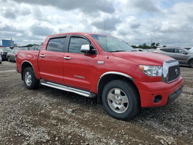 5TFDV58108X063261 - 2008 TOYOTA TUNDRA CREWMAX LIMITED RED photo 4