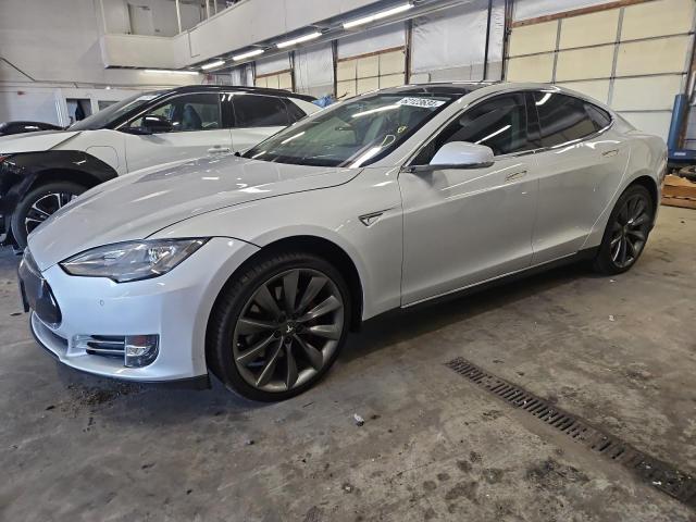 5YJSA1H16EFP35678 - 2014 TESLA MODEL S 银色 照片 1