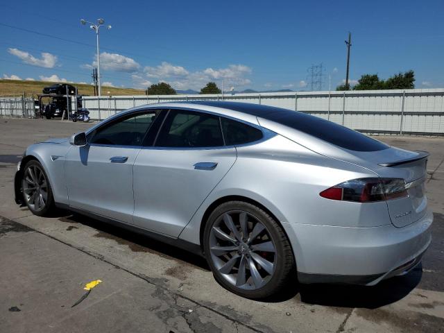 5YJSA1H16EFP35678 - 2014 TESLA MODEL S 银色 照片 2