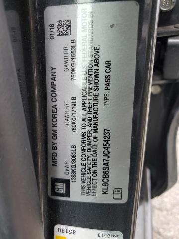 KL8CB6SA7JC454237 - 2018 CHEVROLET SPARK LS ნაცრისფერი ფოტო 12