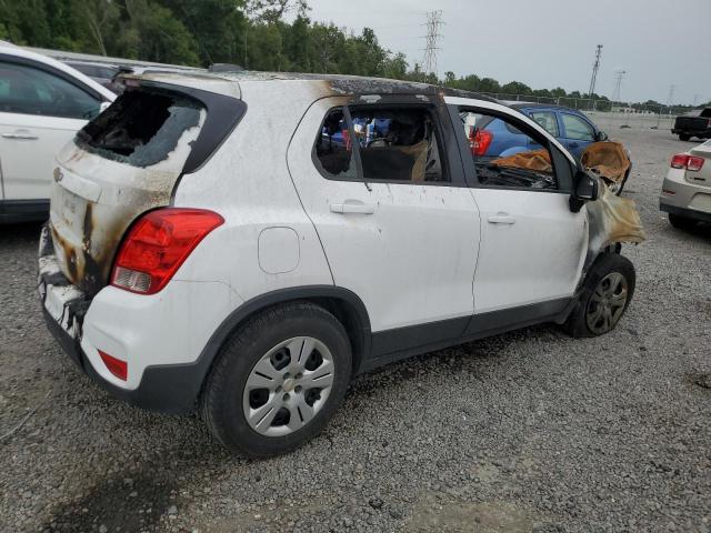 3GNCJKSB5JL348585 - 2018 CHEVROLET TRAX LS WHITE photo 3