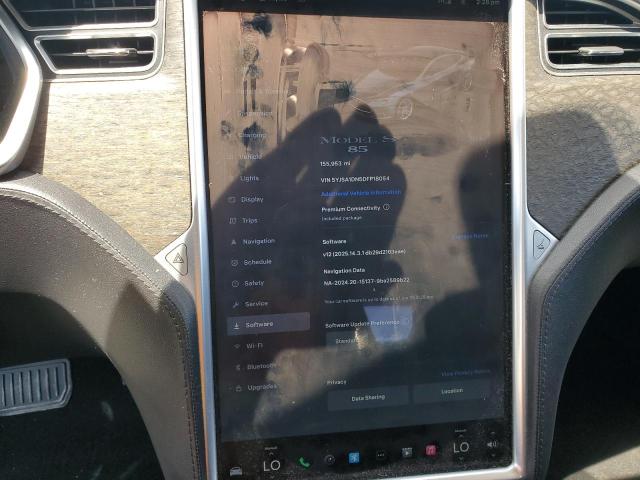 5YJSA1DN5DFP18054 - 2013 TESLA MODEL S GRAY photo 9