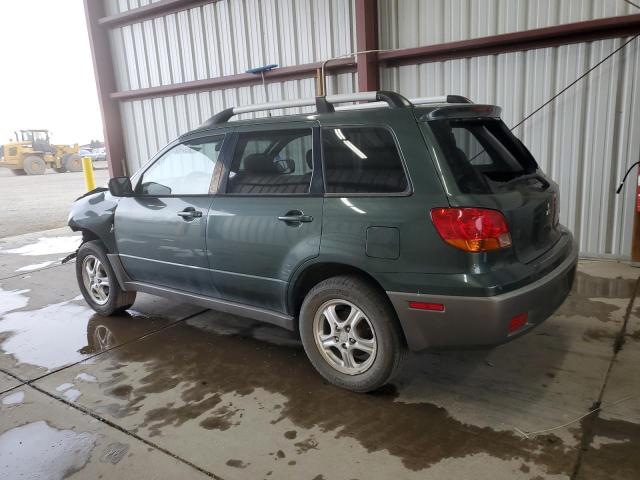 JA4LZ31GX3U071472 - 2003 MITSUBISHI OUTLANDER LS GREEN photo 2