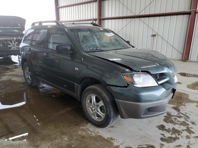 JA4LZ31GX3U071472 - 2003 MITSUBISHI OUTLANDER LS GREEN photo 4