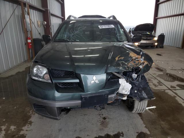 JA4LZ31GX3U071472 - 2003 MITSUBISHI OUTLANDER LS GREEN photo 5