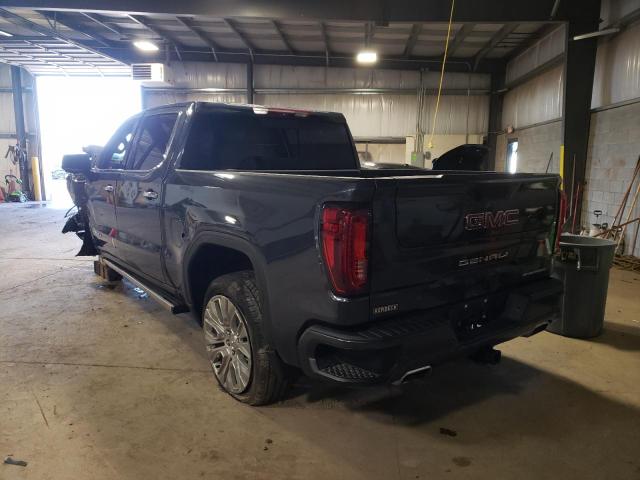 1GTU9FEL9MZ250478 - 2021 GMC SIERRA K1500 DENALI BLUE photo 3