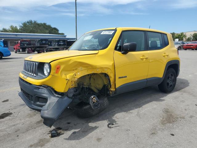 ZACCJAAB7HPE45812 - 2017 JEEP RENEGADE SPORT YELLOW photo 1