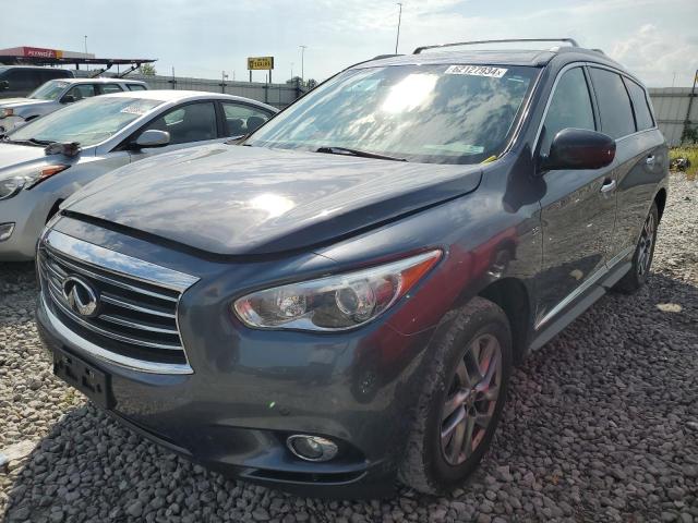 5N1AL0MM9EC503052 - 2014 INFINITI QX60 GRAY photo 1