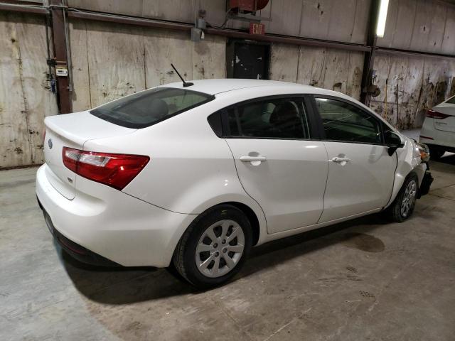 KNADM4A34D6118770 - 2013 KIA RIO LX WHITE photo 3