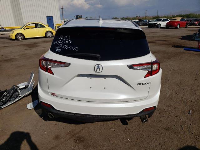 5J8TC1H37ML003783 - 2021 ACURA RDX WHITE photo 6