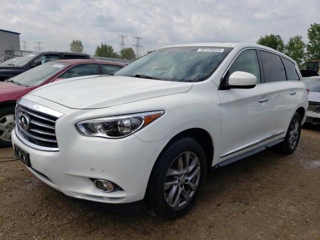 5N1AL0MM2EC533879 - 2014 INFINITI QX60 WHITE photo 1