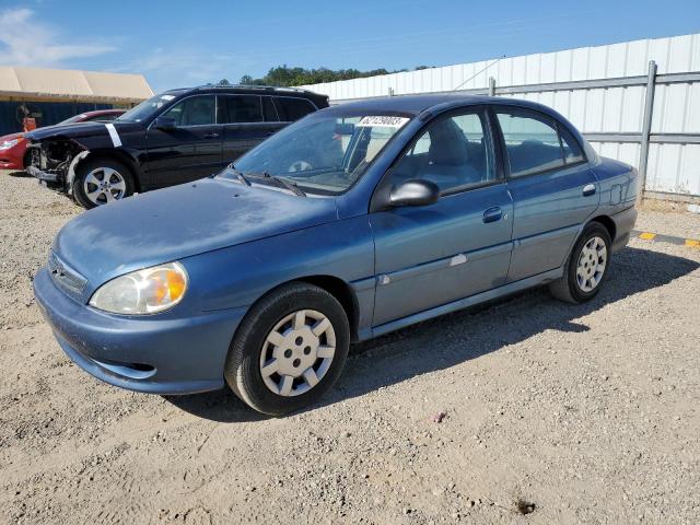 KNADC123226131837 - 2002 KIA RIO BLUE photo 1