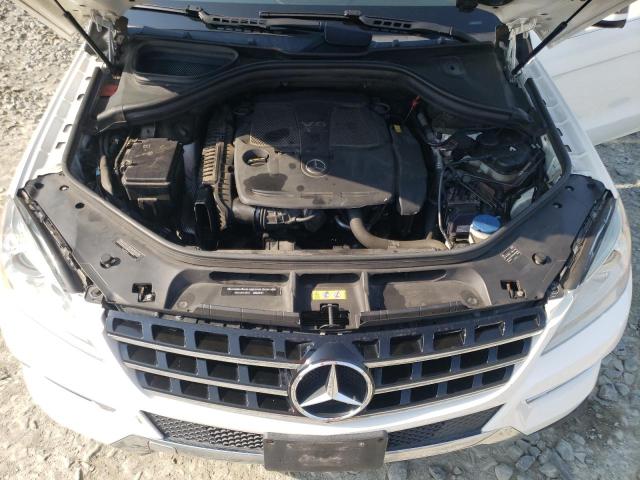4JGDA5HB2FA457523 - 2015 MERCEDES-BENZ ML 350 4MATIC WHITE photo 12