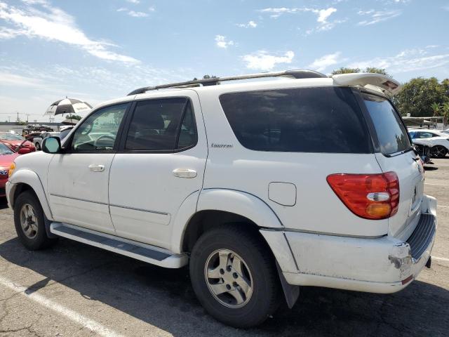 5TDZT38A31S048300 - 2001 TOYOTA SEQUOIA LIMITED WHITE photo 2