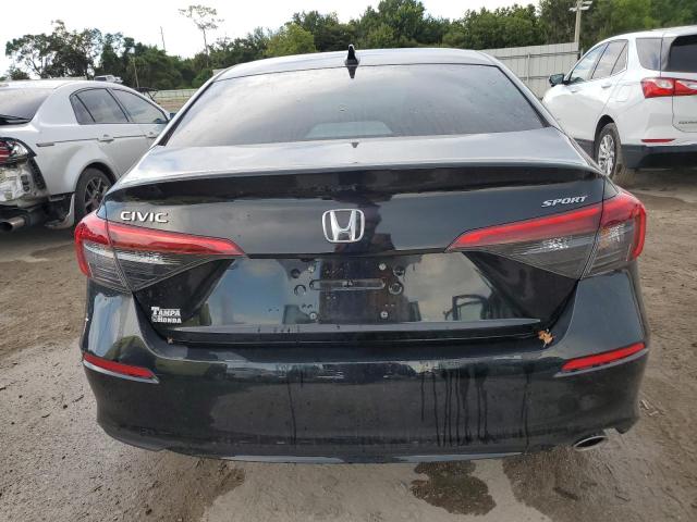 2HGFE2F58NH592729 - 2022 HONDA CIVIC SPORT BLACK photo 6