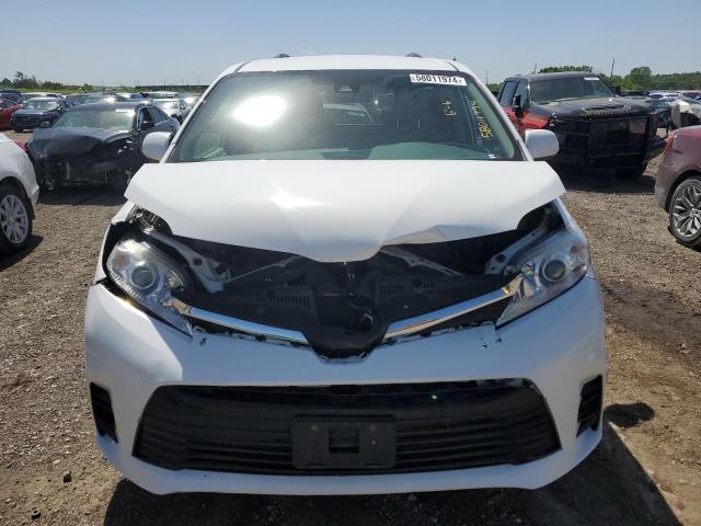 5TDJZ3DC1KS214124 - 2019 TOYOTA SIENNA LE WHITE photo 5