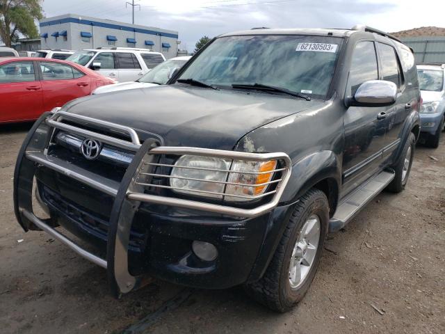 5TDBT48A77S283489 - 2007 TOYOTA SEQUOIA LIMITED BLACK photo 1