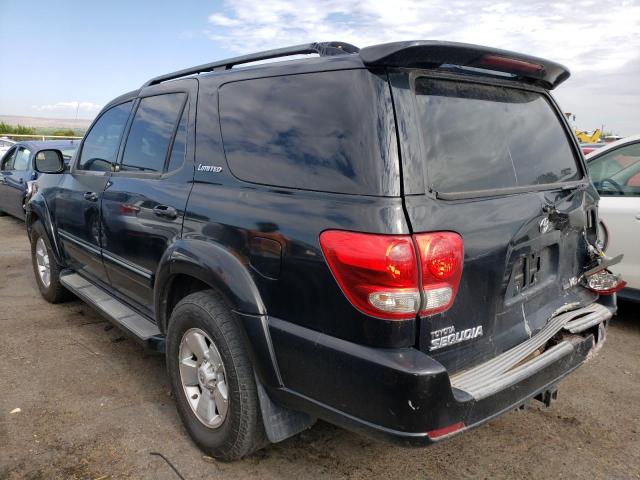 5TDBT48A77S283489 - 2007 TOYOTA SEQUOIA LIMITED BLACK photo 2